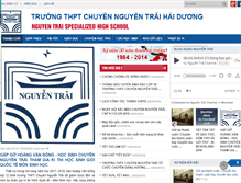 Tablet Screenshot of chuyennguyentrai.edu.vn